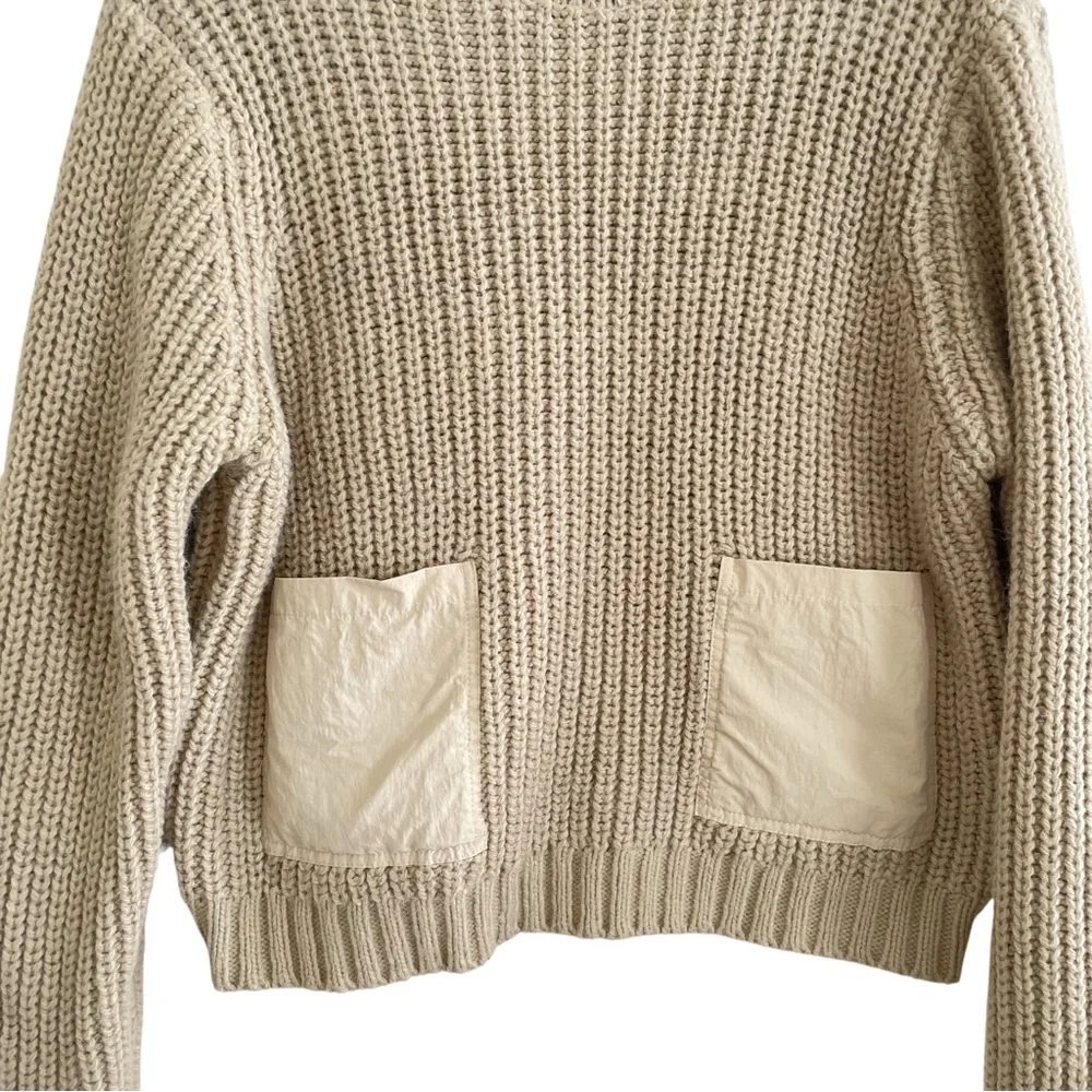 Zara Olive Green Crew Neck Sweater - Picture 12 of 13